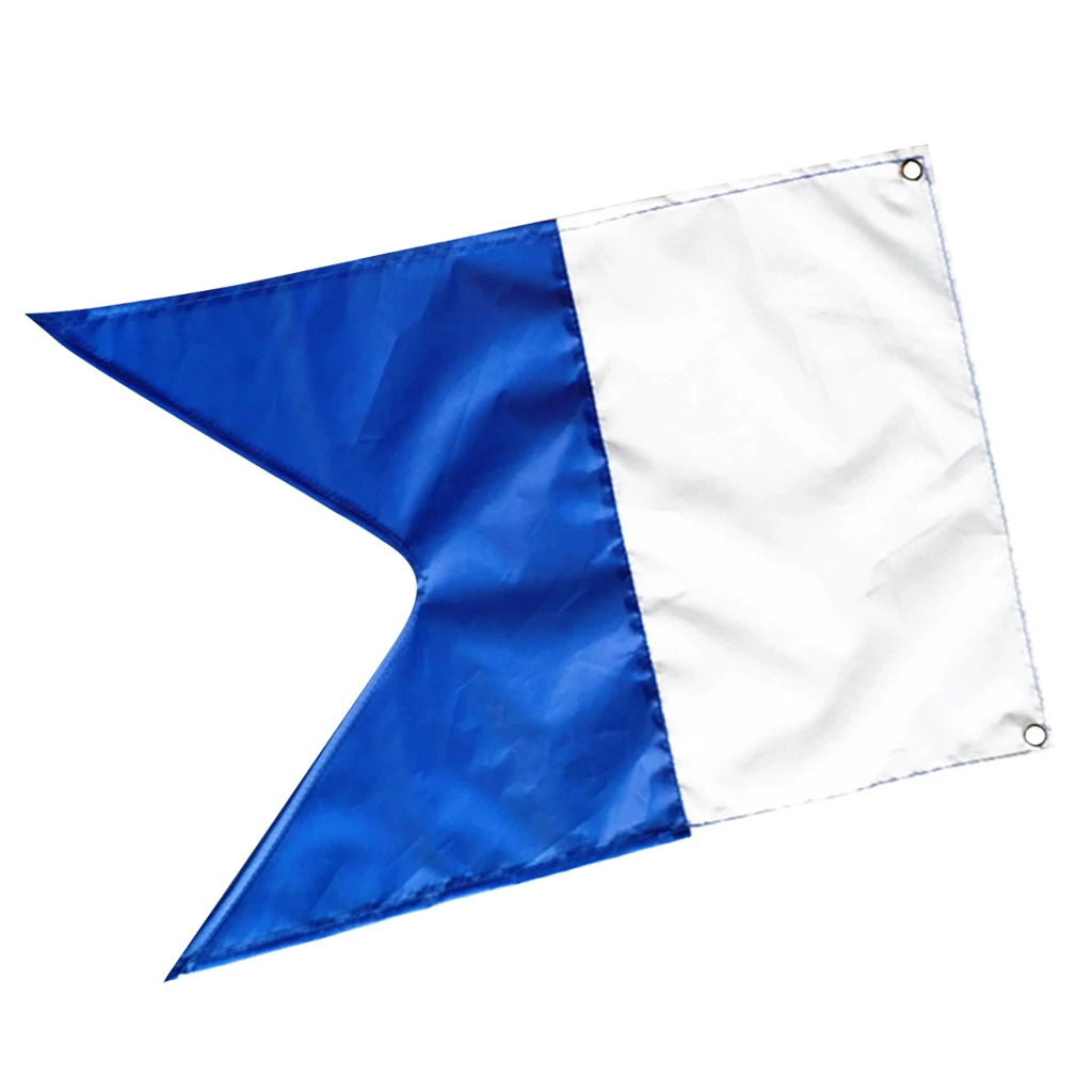 50x35cm Duiken Dive Boat Alpha Vlag Nationale Banner Internationale Teken Polyester Taffeta