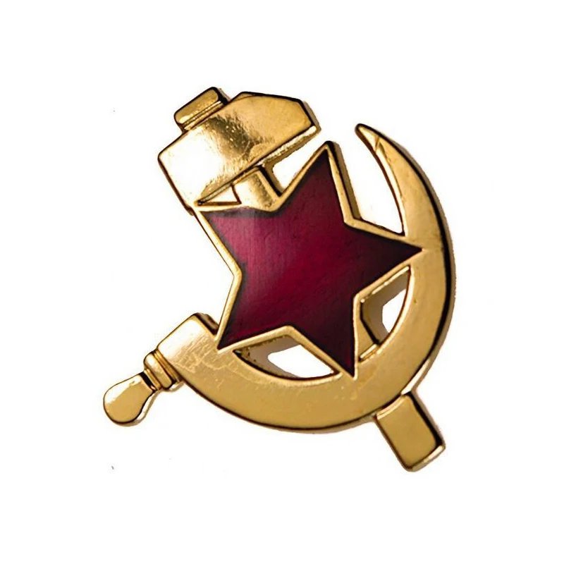 Estrella Roja soviética con martillo e iconos de Hoz, emblema cccp URSS