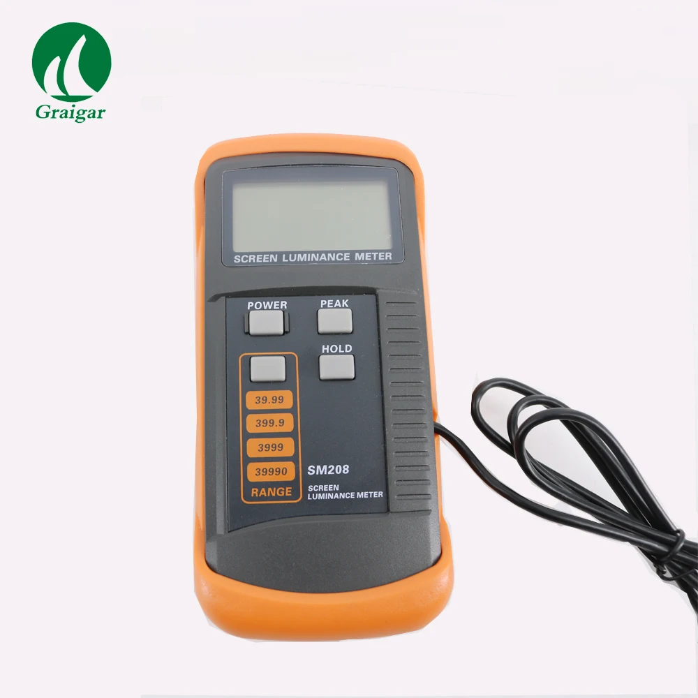 Digital SM208 Brightness Meter Measuring Range 0.01-39990cd/m2