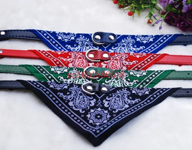 

Fedex DHL Free Shipping S/M/L/XL Size Cute Dog Cat Pet Adjustable Scarf Pet Collar Neckerchief,100pcs/lot