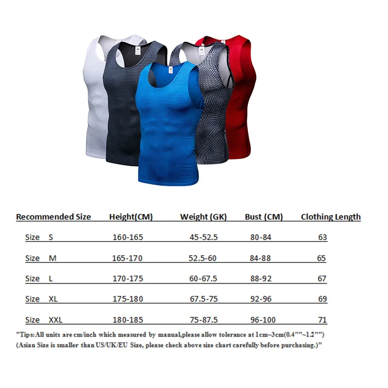 2020 Compression Fitness Tights Tank Top Men Quickly Dry Sleeveless Gym Clothing Workout Running Vest Sports Shirt Men