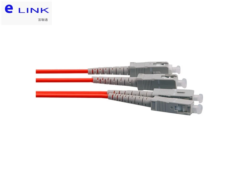 Оптоволоконные патч-корды LC UPC/SC UPC, 20 шт., дуплексный многомодовый кабель 2,0 мм, мкм, оптоволоконный перемычка, бесплатная доставка ELINK