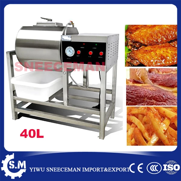 

40L Commercial Vacuum Meat Salting Marinated Machine hamburger pickling vacuum curing machine bloating marinated machine