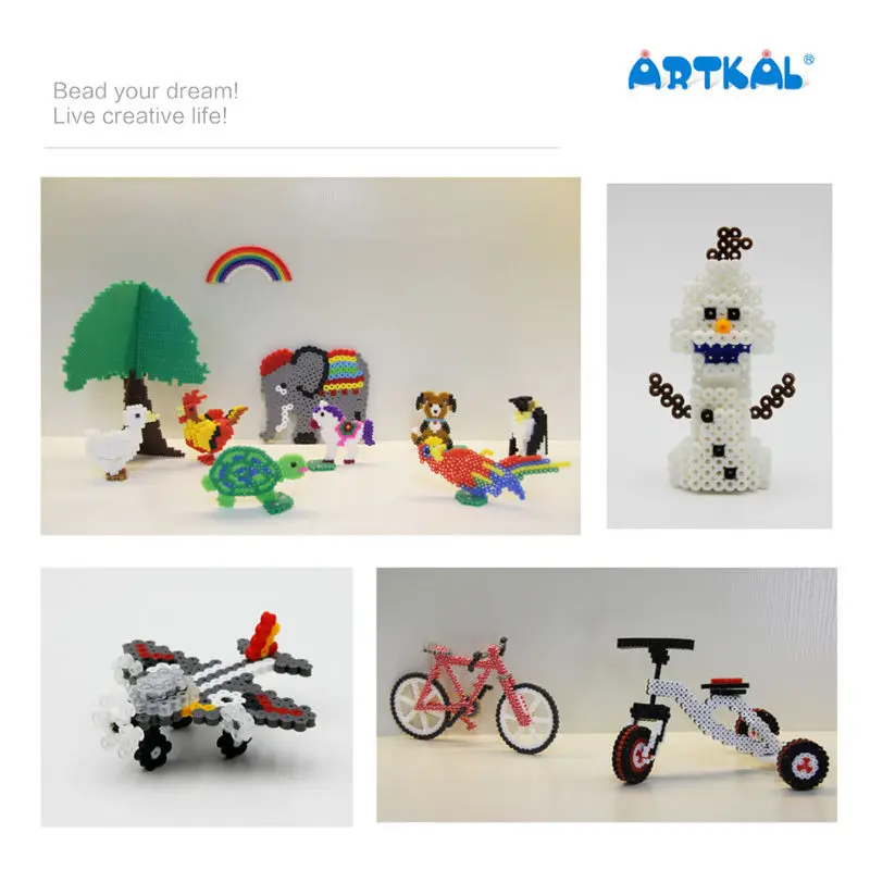 ARTKAL 1000 бусин (S28-S54) S-5mm Artkal предохранители бусины 206 цветов в наличии Perler бусины ювелирные изделия бусины Пазлы