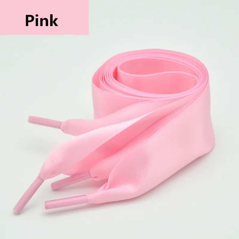 4 سنتيمتر توسيع الساتان شريط حرير Bowknot أربطة الحذاء 80/100/120/160 سم طول حذاء رياضة أحذية رياضية حذاء أبيض الأربطة دروبشيبينغ