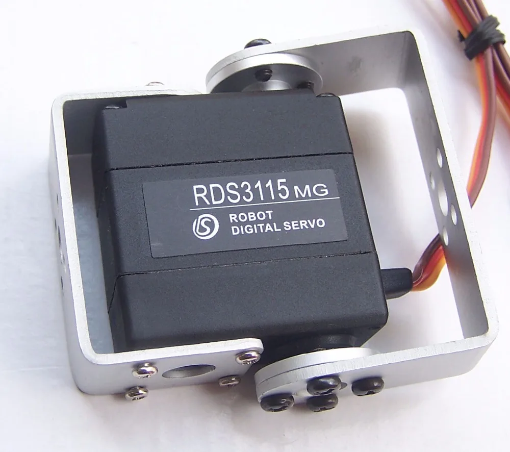 1XOriginal factory Robot servo 15kg RDS3115 metal gear digital servo arduino servo with Long and Short Straight U