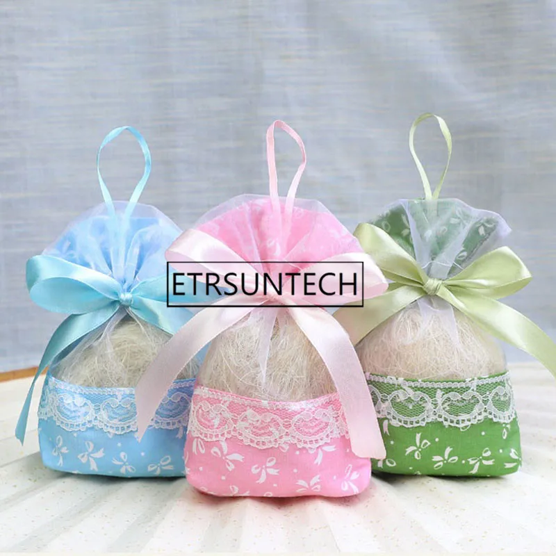 500pcs Cotton Organza Incense Bag Lavender Sachet Lace Package Bags Jewelry Cosmetic Storage Pouch Package Gift