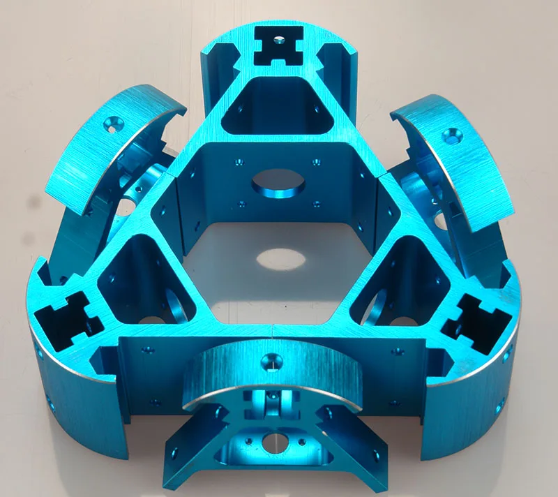 Reprap Kossel Frame for 2020 Aluminum Profile All Metal Corner Fitting Aluminum Alloy Angle kKit Colorful Blue Orange Red Gold