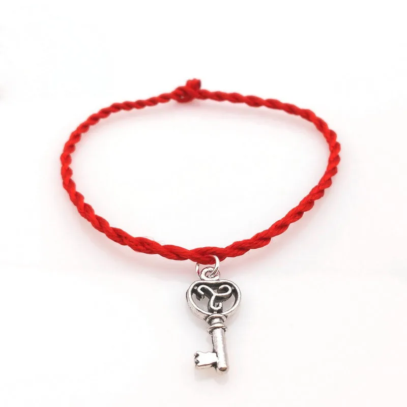 Hot Sale 2023 1PC Fashion Red Thread String Bracelet Lucky Red Handmade Rope Feather Bracelet for Women Men Jewelry Lover Couple