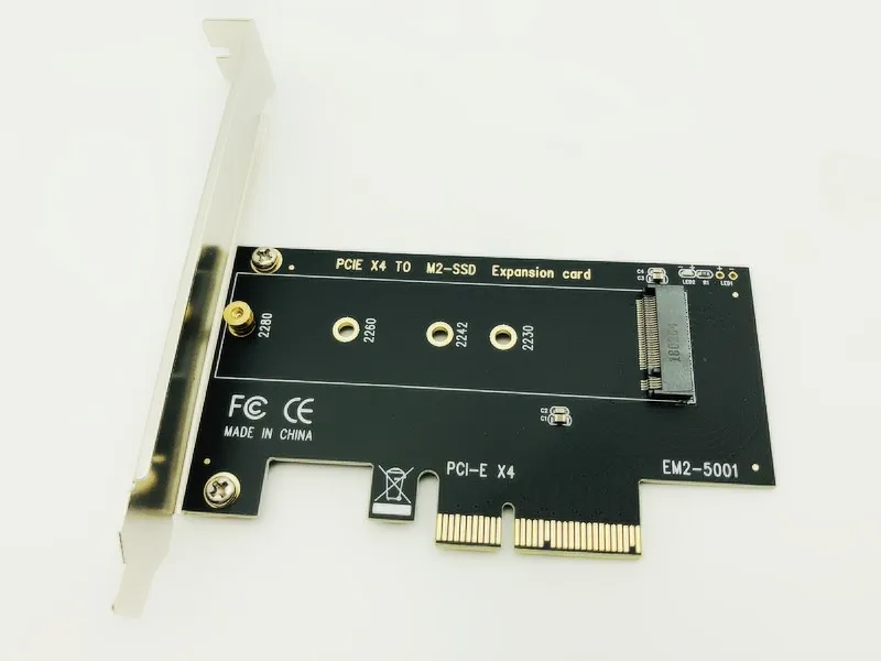 BTBcoin nvme SSD M2 PCIE Adapter PCIE do M2 Adapter M.2 nvme SSD do pci express X4 karty Adapter riser M klucz do 2230-2280 M2 SSD