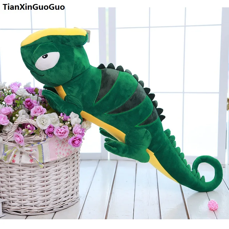 large 87cm cartoon green Lizard plush toy soft doll throw pillow creative birthday gift s0856