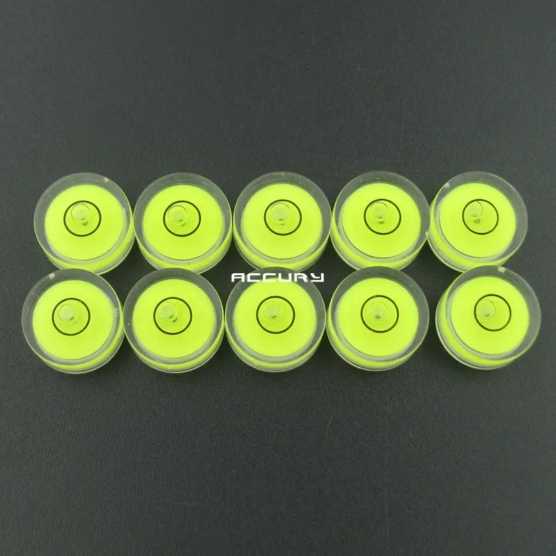 (100pieces/Lot) Size 15*6mm Precision bubble level water level indicator Universal level Round Acrylic vial for Camera