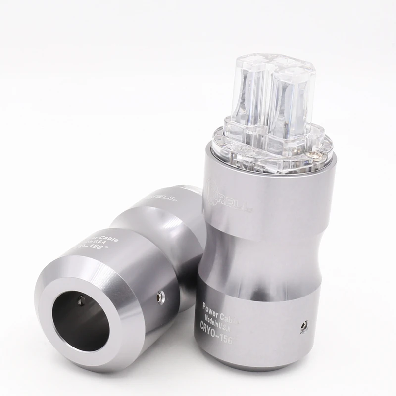 Hifi audio X1pair Rhodium plated Transparante Amerikaanse versie HIfi audio power AC plug uitbreidingsadapter