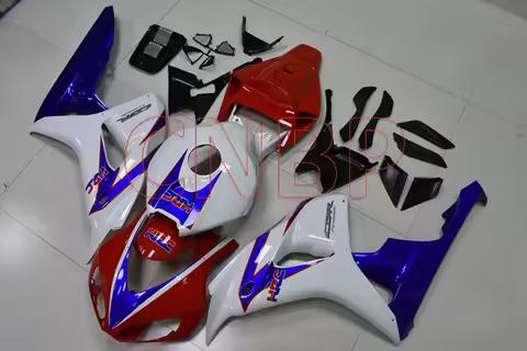 Abs Fairing CBR 1000 RR 2006 - 2007 White Red Blue Fairing Kits Fireblade 2007 Fairing for Honda Cbr1000 RR 07 no paint