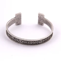 1pc Men's Handmade Nordic Rune Bangle Viking