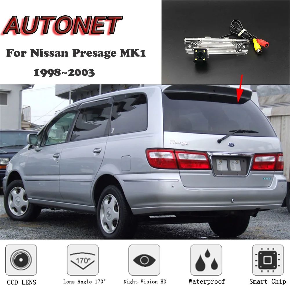 

AUTONET HD Night Vision Backup Rear View camera For Nissan Presage MK1 1998~2003 CCD/license plate Camera or Bracket