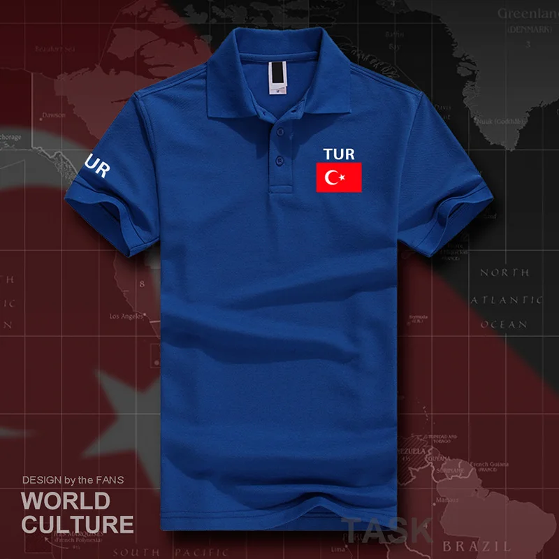 Turkey TUR polo shirts men short sleeve white brands printed for country 2017 cotton nation team flag new  Turkish Turk country