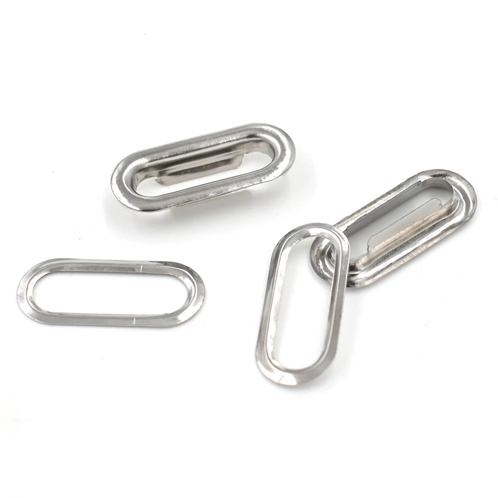 50 Sets/bag 16-40 MM Metal Oval Eyelets Blowholes Tent Gas Eyes Canopy Roping Holes Sewing Accessories Buckle Rivet