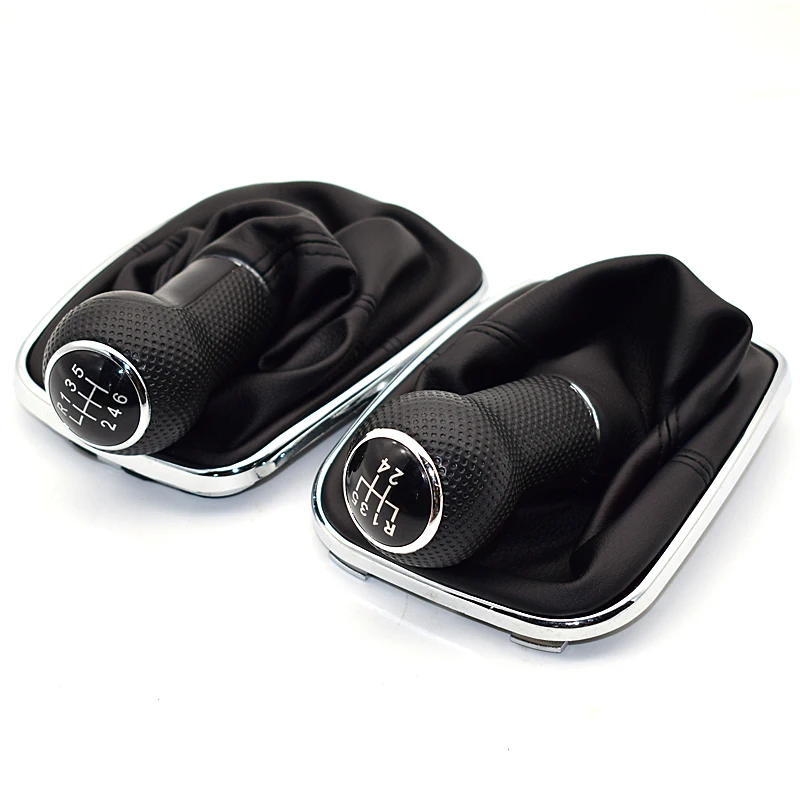 23 mm für Volkswagen VW Golf 4 IV MK4 GTI R32 Bora Jetta 5 Gang schwarzer Rahmen Schaltknauf Hebel Gamasche Boot 1999–2004 – Detail 7