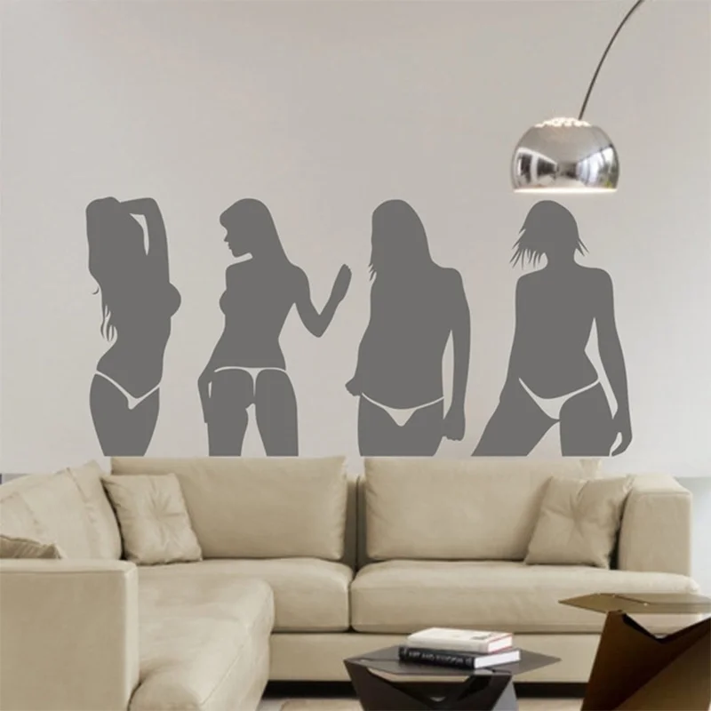 

Bar Pab KTV Snooker Room Shop Store Hot Sexy Girl Lady Wall Art Stickers Decal Home Decoration Mural Removable