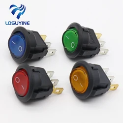 4Pcs Car 220V Round Rocker Dot Boat LED Light Toggle Switch SPST ON/OFF Top Sales Electric Controls