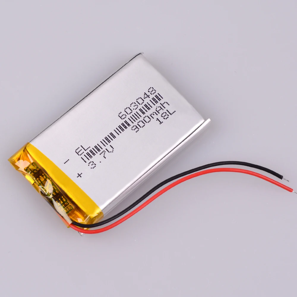 3.7V 900mAH 603048 Batteries Rechargeable Lithium Li-ion Polymer Battery