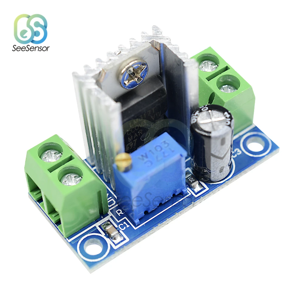 LM317 Adjustable Voltage Linear Regulator Power Supply Module DC-DC 4.2-40V To 1.2-37V Step Down Buck Converter Board