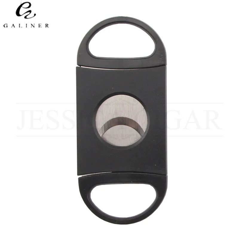 GALINER Stainless Steel Cigar Cutter Plastic Cigars Guillotine Metal Dual Blades Tobacco Cutting Tool Sharp Cigar Scissors