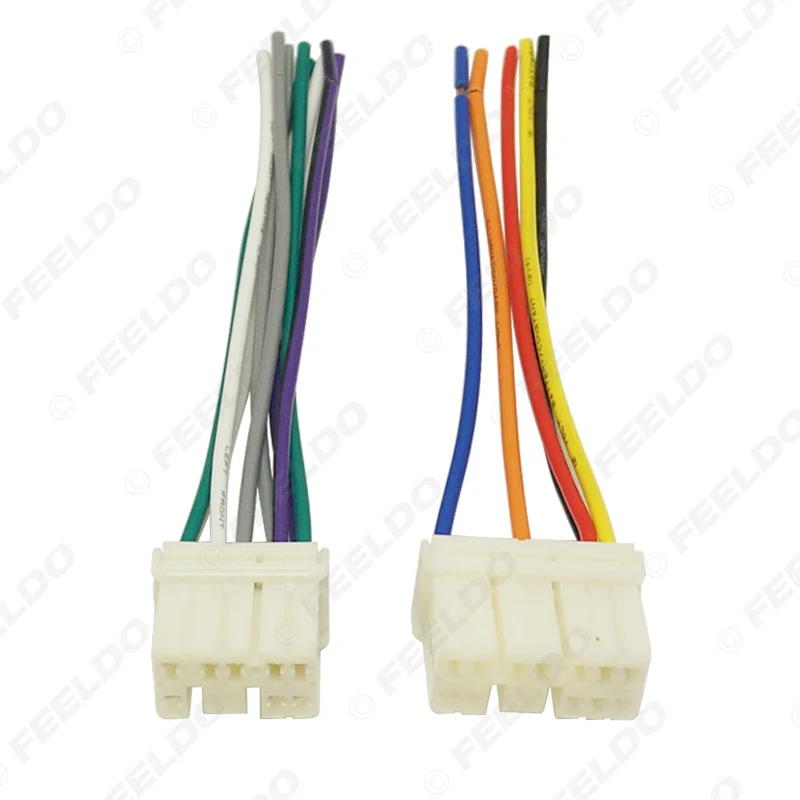 1Pair Car Radio Audio Wire Harness Aapter Male Plug for Geely Emgrand Primal Suzuki Stereo Speaker Cable #AM4213