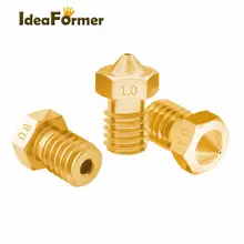 V6 M6 Brass Nozzles 0.2-1.0mm Pack #3