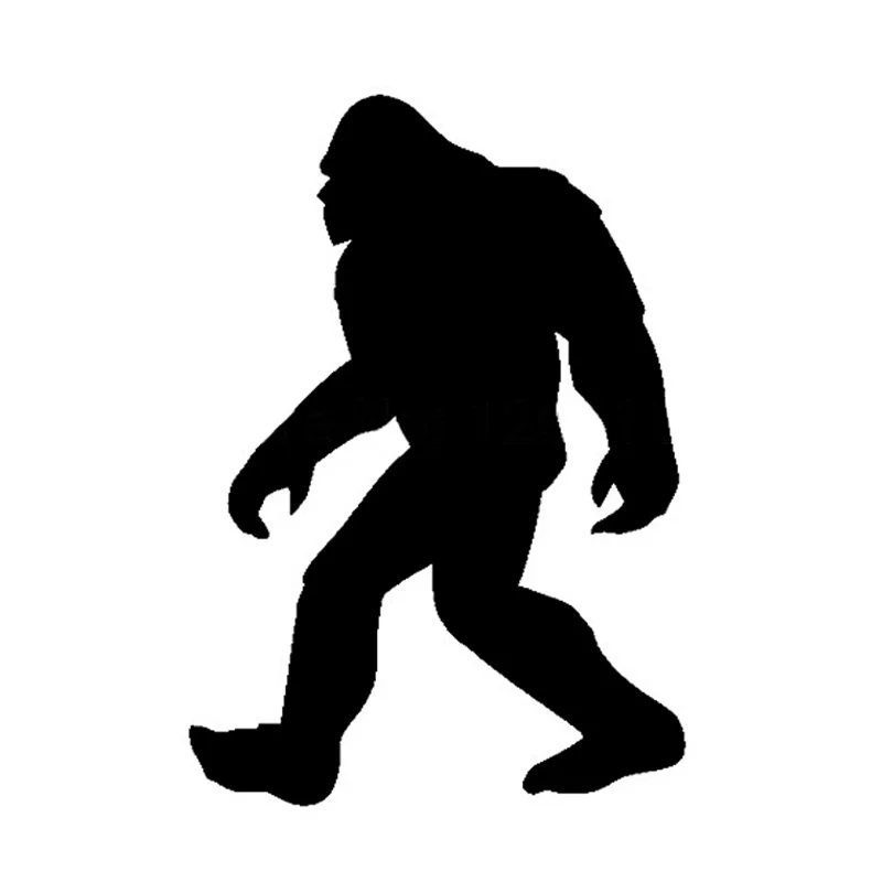 9*13CM SASQUATCH YETI Car Decals Reflective Stickers Motorcycle Automobile Styling Black/Silver C2-0242