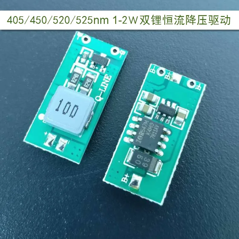 1.6W 445/520nm Dual Lithium 450nm Blue Laser Diode Driver PCB Board Circuit 12V 3A Step-down Constant Current DIY