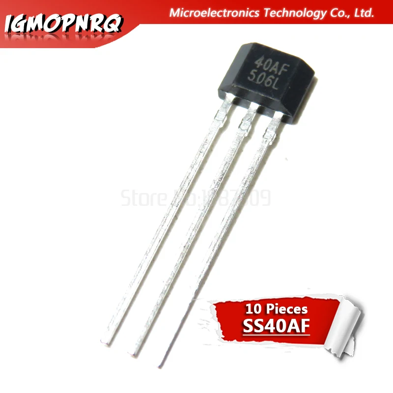 10pcs SS40AF SS41F SS495A SS49E 40AF 41F 495A 49E OH41F SS495A1 Hall sensor SS40 SS41 SS495 SS49 A3144E U18 US1881 AH3503 OH137