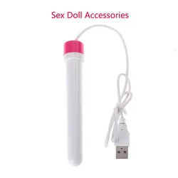 USB Charging Heating Rods Heater for Men Women Masturbators  Sex Dolls Accessories USB Hole Aircraft Cup Fake Pussy Warmer Stick