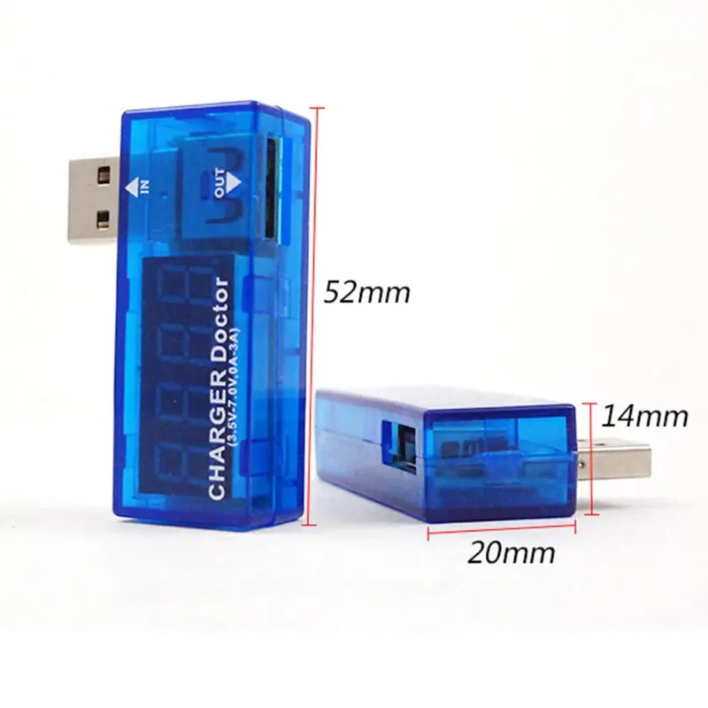 Digital Display Hot Mini USB Power Current Voltage Meter Tester Portable Mini Current and Voltage Detector Charger Doctor