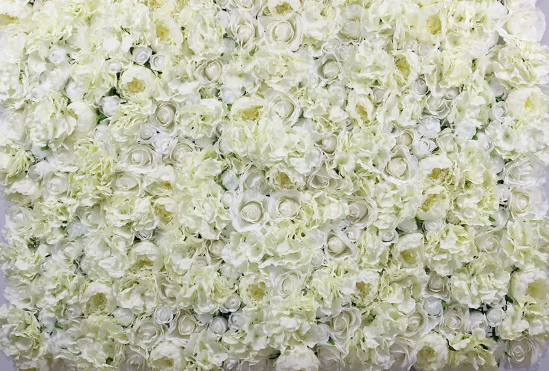 SPR 2018 mix white10pcs/lot Artificial rose peony hydrangea flower wall wedding backdrop event planning floral market decoration