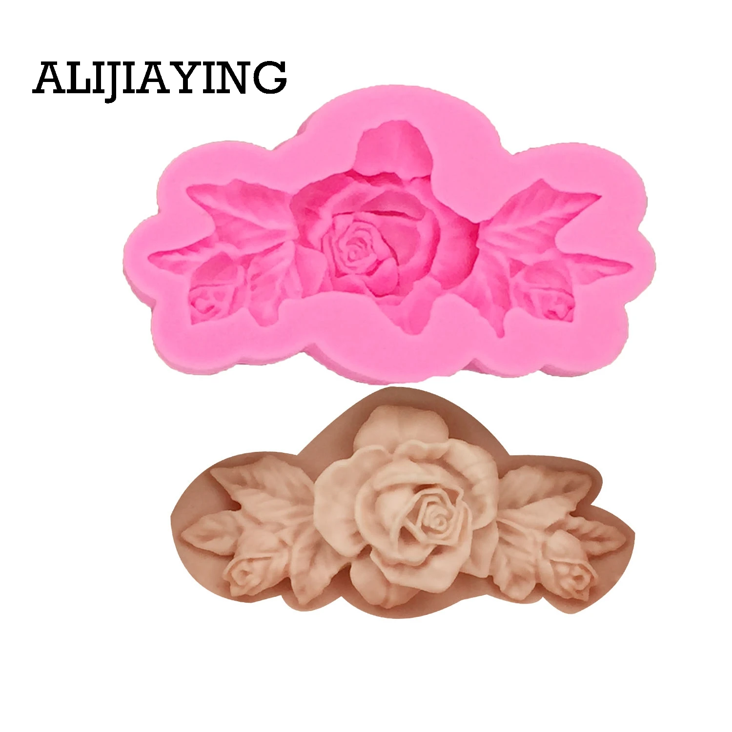 

M1264 1pcs 3D Silicone Molds Flower Clay Soap Mold Fondant Chocolate Cake Baking Moulds Cake Decorating Tools