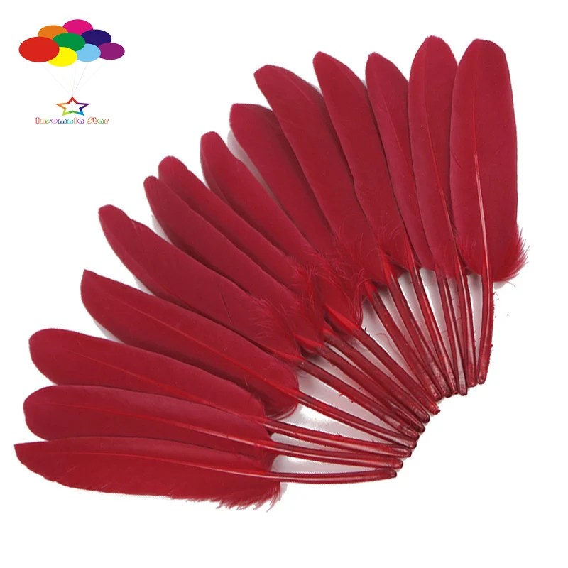 30 Colors Natural Goose Feather 4-6 Inch /10-15 cm 100 pcs DIY Carnival feathers for costume headress mask Crafts home