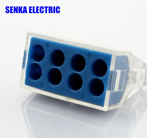 50pcs 8-pin type quick wire connector wiring conductor terminal block 773-108