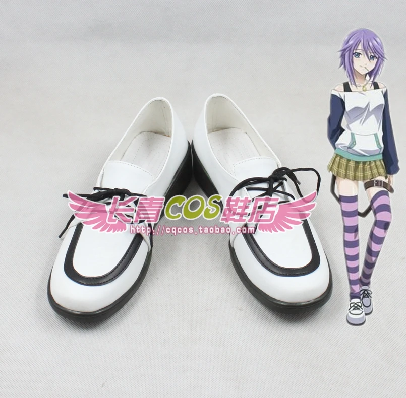 Rosario and Vampire Mizore Shirayuki Daily Cosplay White Shoes C006