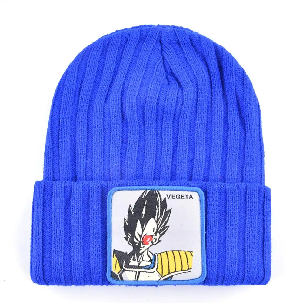 TQMSMY Men's Skullies Beanies Winter Warm Knitted Hats Women Solid Color VEGETA Caps Boys Girls Streetwear Hip Hop Bonnet Gorra