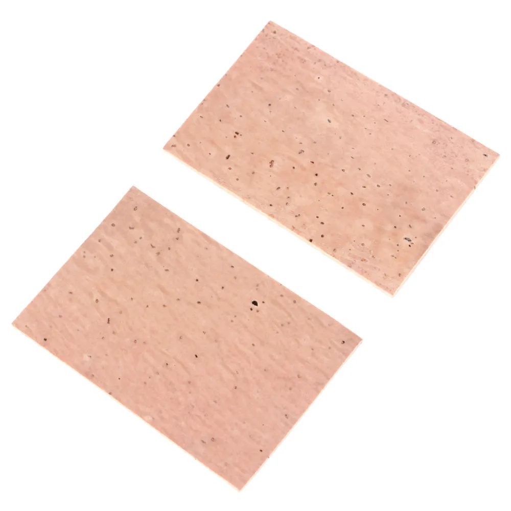 2pcs 61 x 39 x 2mm High Quality Professional Natural Sax Neck Cork Sheet Suitable for Soprano /Tenor/ Alto Saxophone