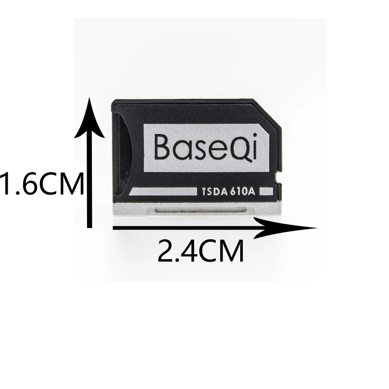 BaseQi ASUS 610A Aluminum Stealth Drive Micro SD/TF Card Adapter SD Card reader For ASUS ZenBook Flip UX360CA and ASUS UX31A