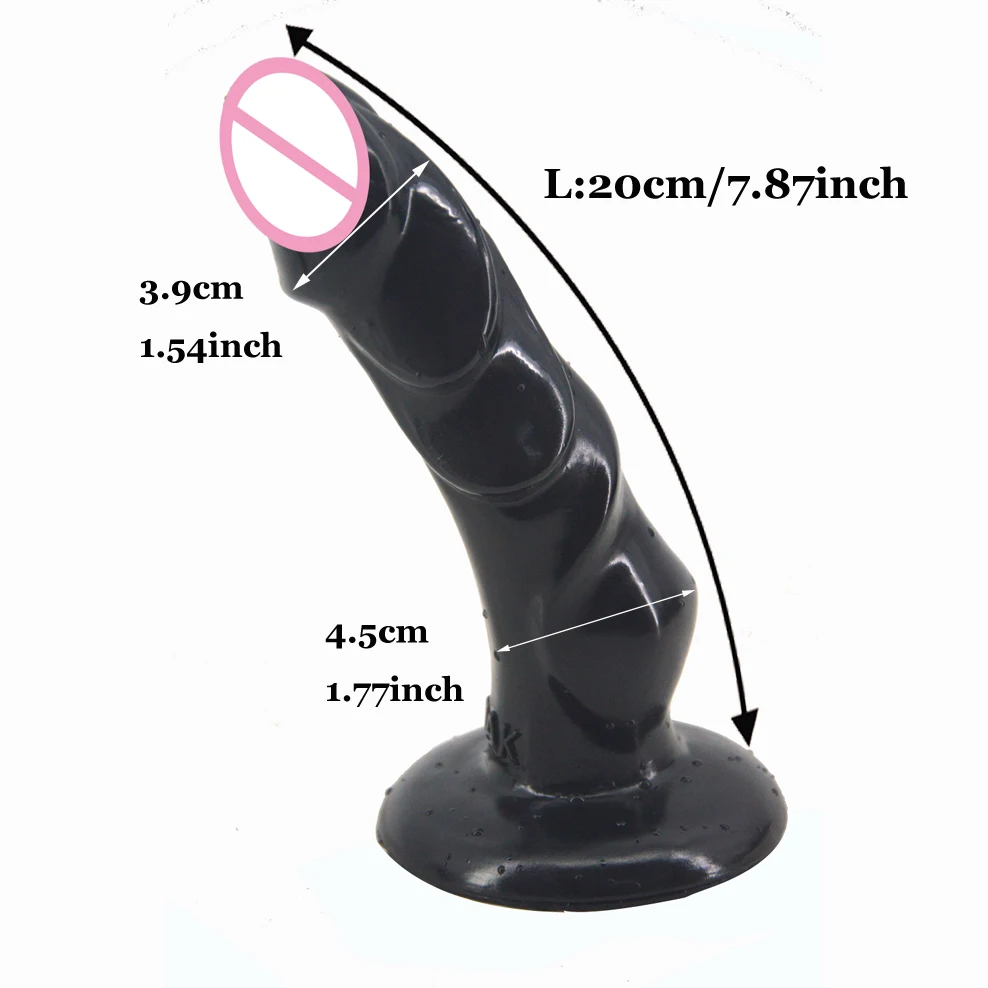 FAAK animal dog dildo curved strong suction fake penis ribbed dick extreme stimulate g-spot sex toys for women sex products