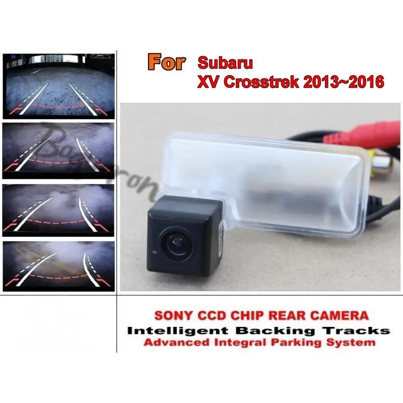 For Subaru XV Crosstrek 2013~2016 Smart Tracks Chip Camera / HD CCD Intelligent Dynamic Parking Car Rear View Camera