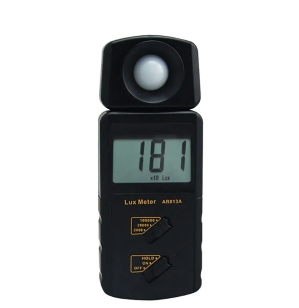 SMART SENSOR AR813A Handheld Large LCD Screen Electronic Digital Lux Meter Measuring Range: 1~100.000lux