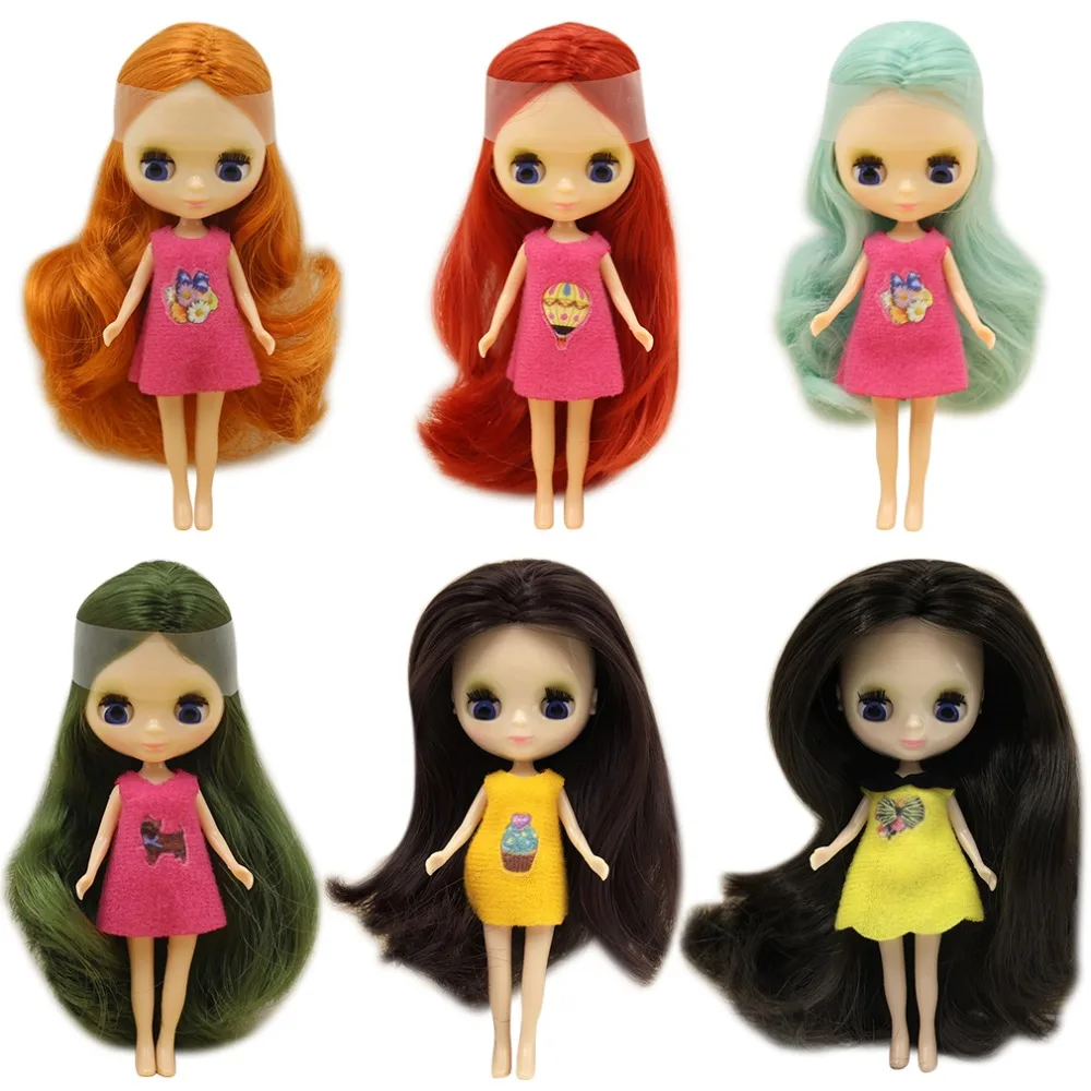 Factory Mini Blyth nude doll 10CM 10 different styles and colors random dress