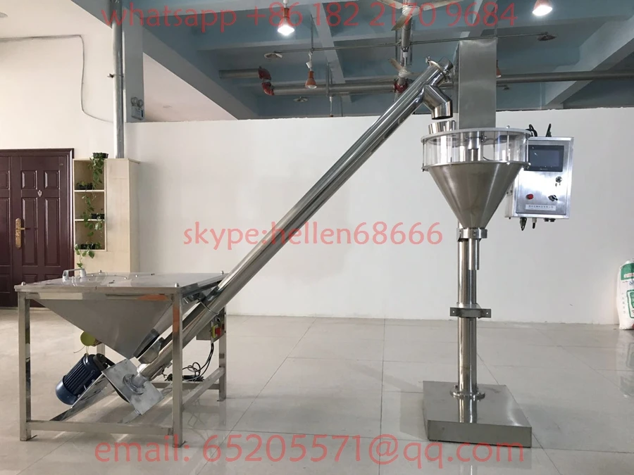 spices powder filling machine,304 season powder filling machine with spiral feeder,powder filler