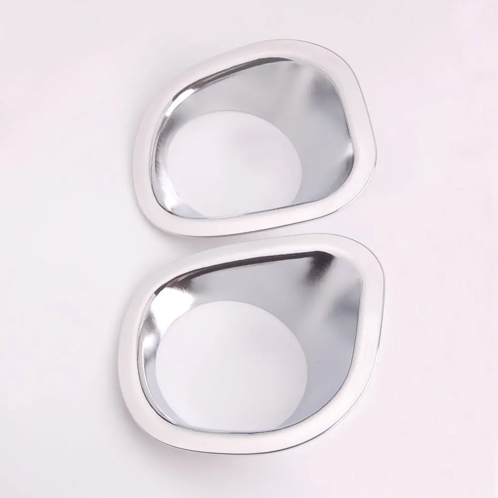 2pcs/pair ABS Plastic Chrome Front Fog Light Lamp Foglights Cover Protector Trim For X-Trail 2008-2011 Lamp Hoods Decoration