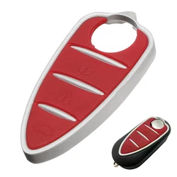 JX-LCLYL sostituzione Pad in gomma a 3 pulsanti per Alfa Romeo 159 Mito Giulietta Remote Key